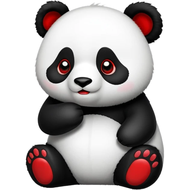Panda red emoji