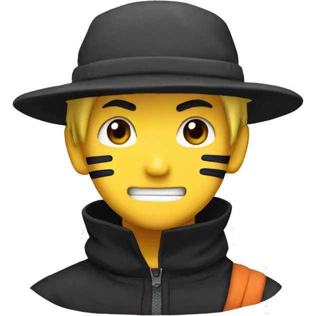 Naruto with hat emoji