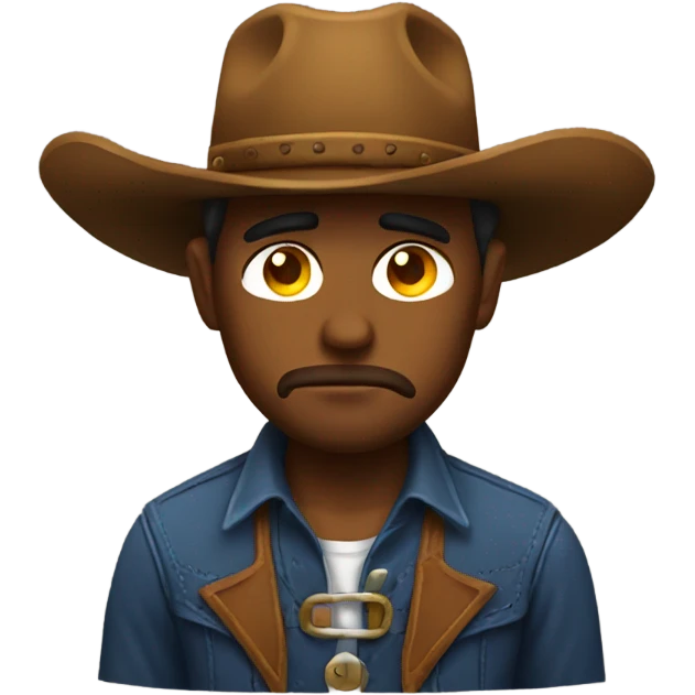 Sad cowboy basic emoji emoji