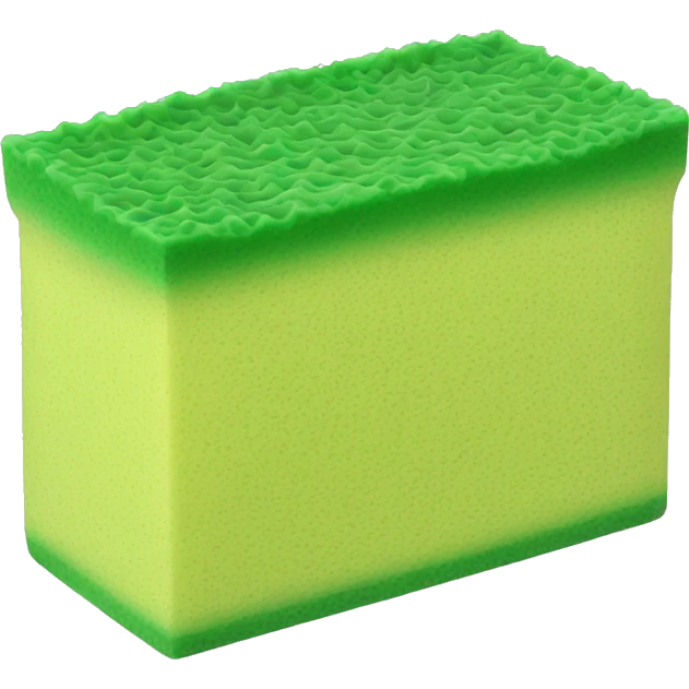 green squared thin dish sponge emoji