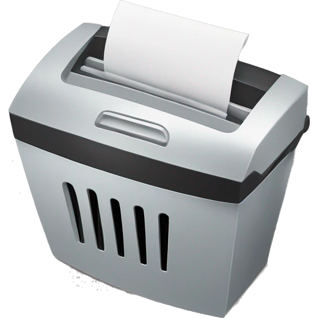 paper shredder emoji