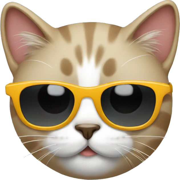 Cat with sunglasses emoji