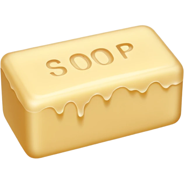 Bar of soap with bite marks. emoji