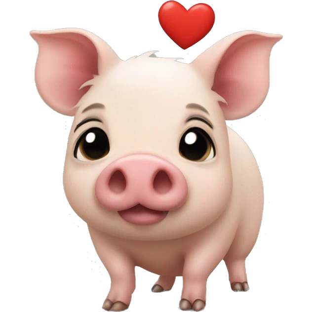 Gueni pig with love emoji