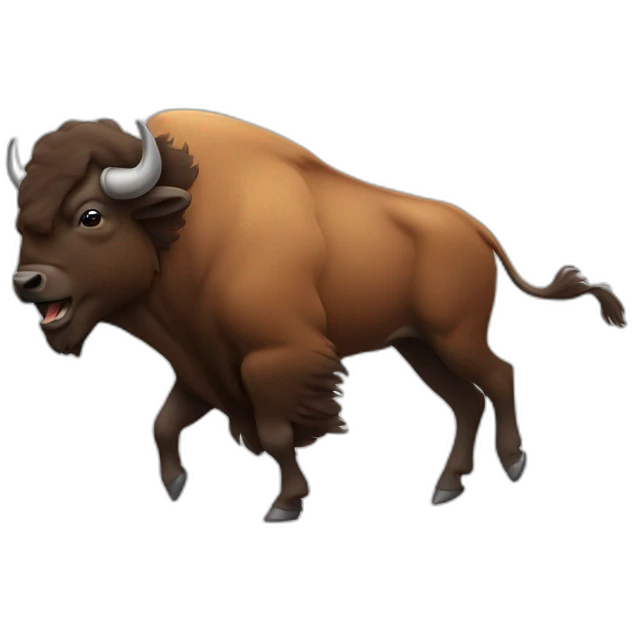 dancing bison emoji