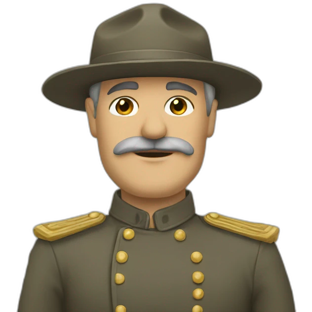 Staline qui lève la main emoji