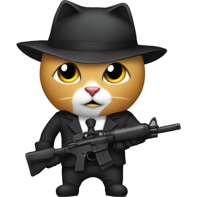 Cat hitman  emoji