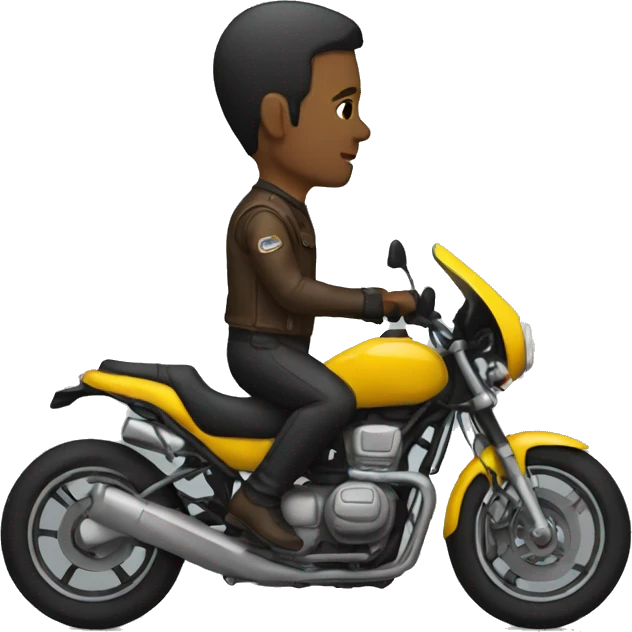 Motorcyclist from the side emoji