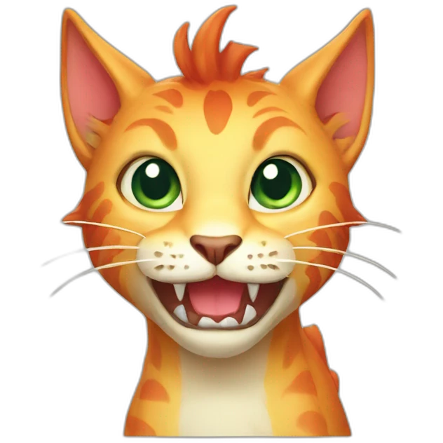 Dragon cat emoji