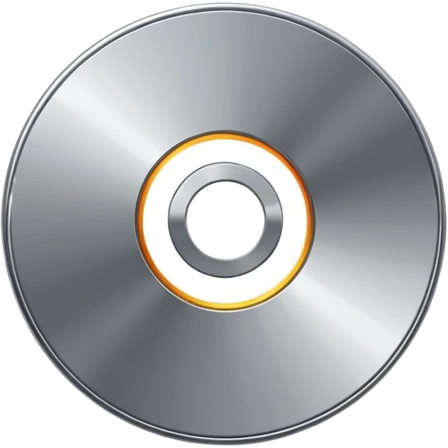 two metal computer disks emoji