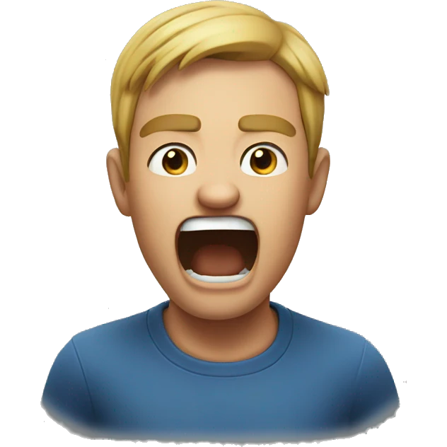 Yelling emoji emoji