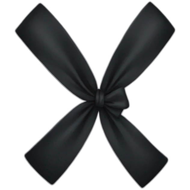 Black bow emoji