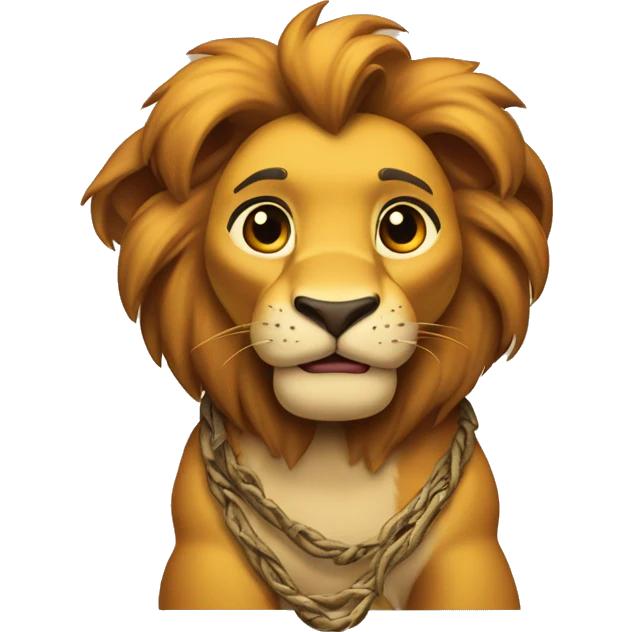 Simba che piange dal ridere emoji