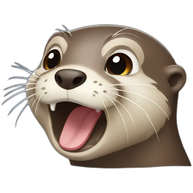 otter crying emoji