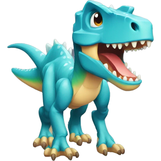 pixelated dino  emoji