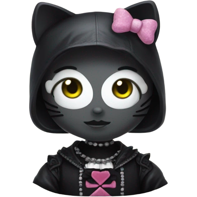 hello kitty gothic emoji