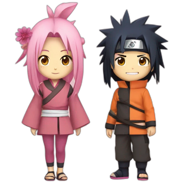 naruto and sakura if they have a baby emoji