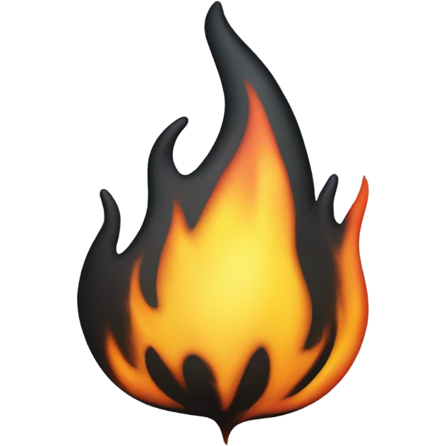 Black fire emoji