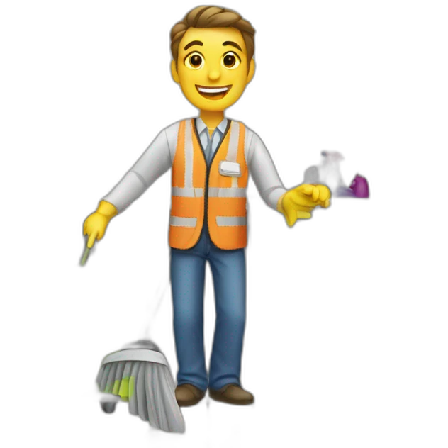 cleaning office emoji