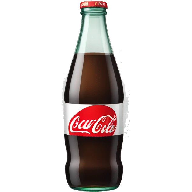 Empty coke glass bottle emoji
