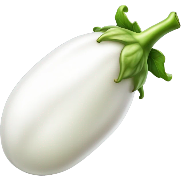 White eggplant  emoji