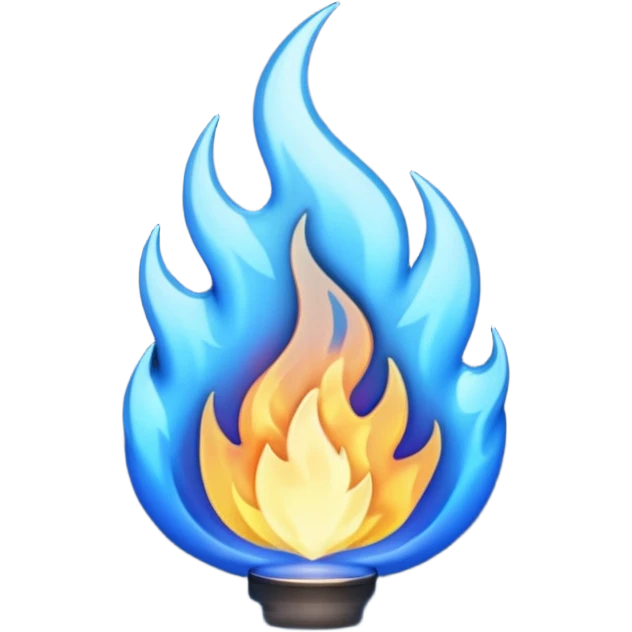 fuego azul emoji