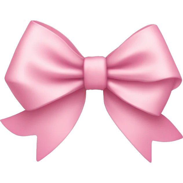 light pink bow emoji