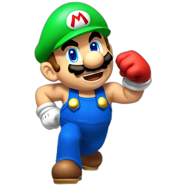 Super mario flexing emoji