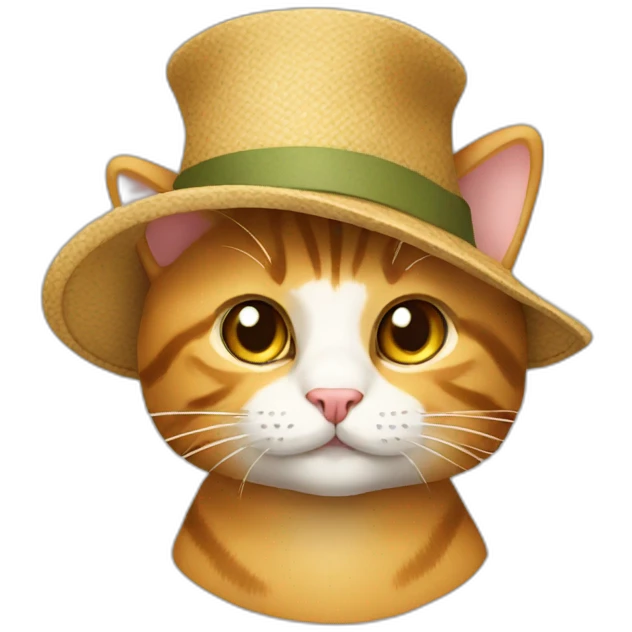 Cat with hat emoji