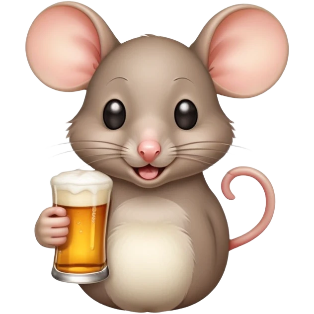Пьяная мышь emoji