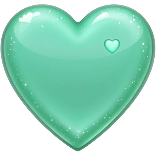 mint green sparkling heart emoji