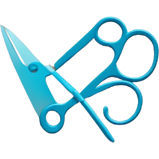 a piece of cloth with scissors, cut cloth emoji