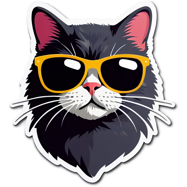 Cat with sunglasses emoji