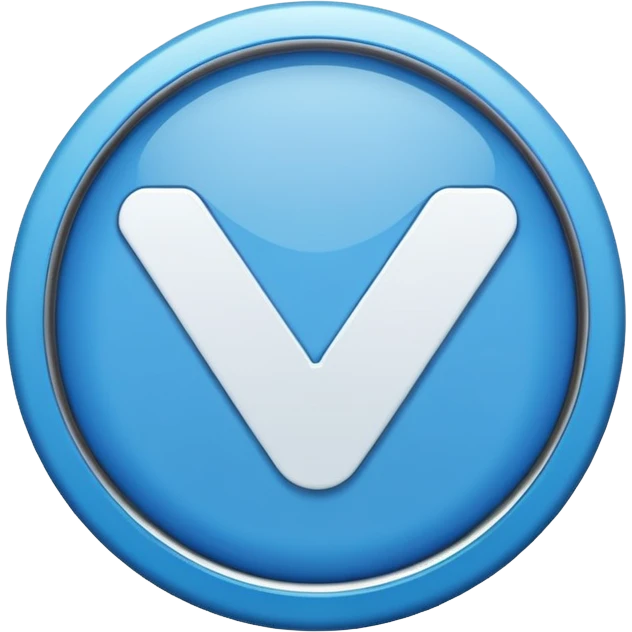Blue tick emoji