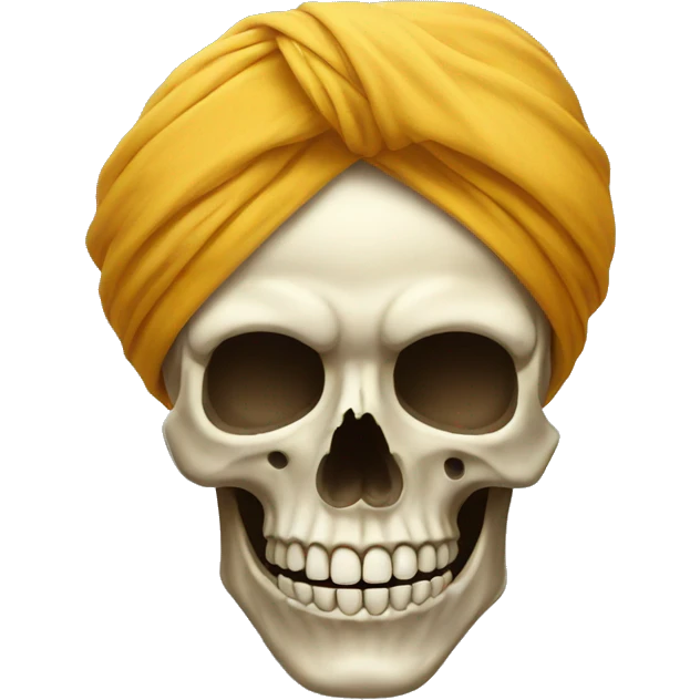Skull with turban emoji