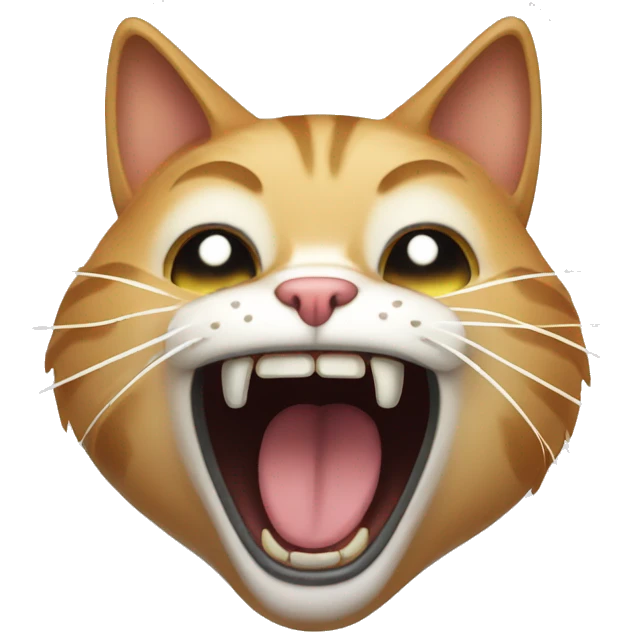Cat screaming  emoji