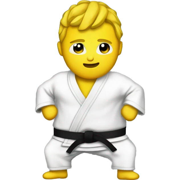 ceinture jaune judo emoji