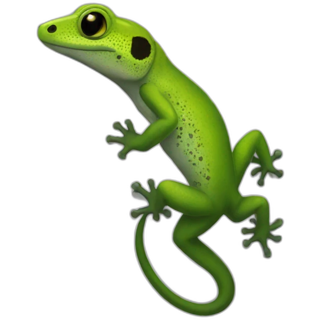 Gecko noir emoji