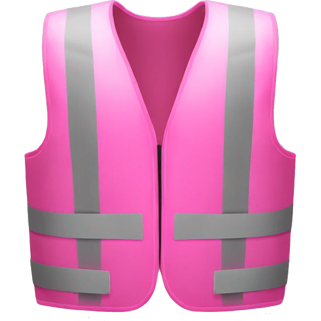 Pink saftey vest emoji