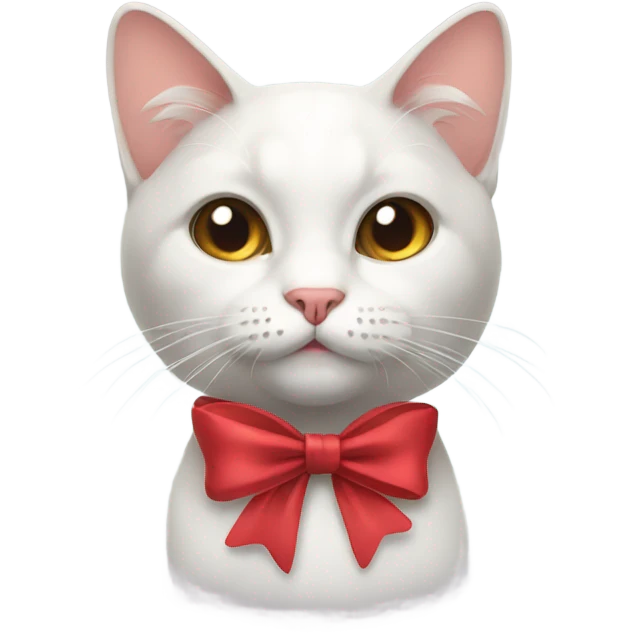 Cat with a bow emoji