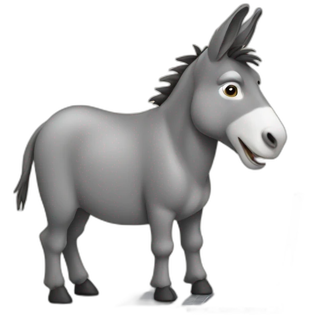 donkey using a laptop emoji