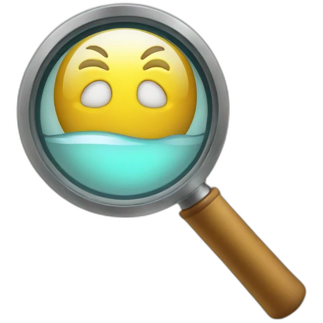 magnifying glass emoji
