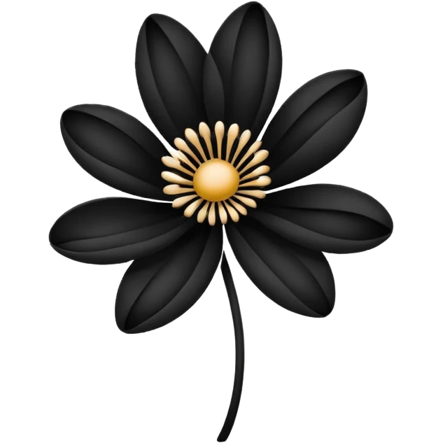 Ink flower emoji