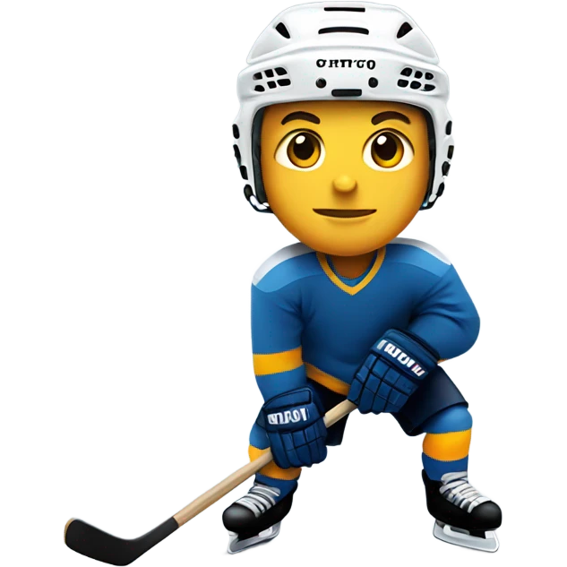  Hockey player with a stick  emoji