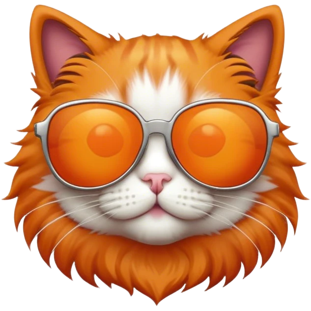 Cat wearing sunglasses emoji