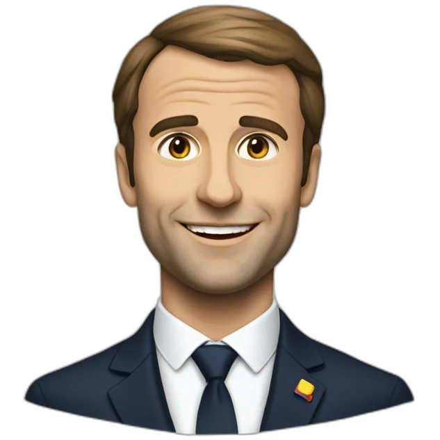 Macron sur brigite emoji