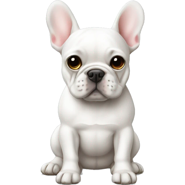 Frenchie white emoji