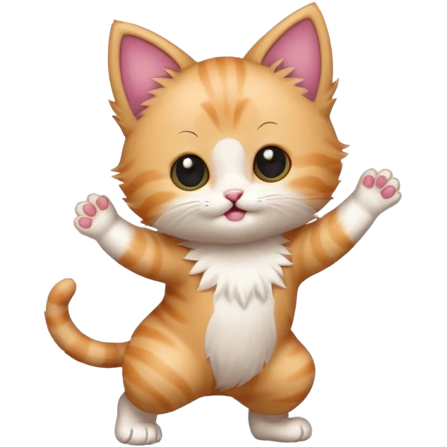 Dancing kitten  emoji