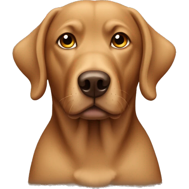 Brown lab dog emoji