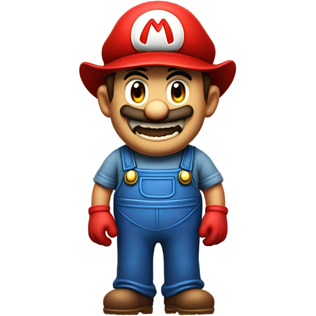 Scary mario emoji
